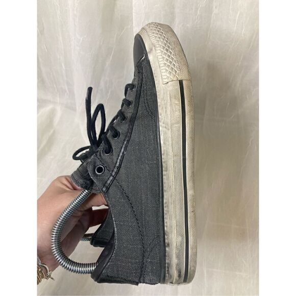 Converse X John Varvatos One Star Low Canvas Sneakers Size 6 Gray Black - Picture 3 of 7
